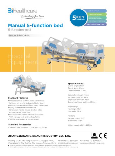 Brochure-Manual 5-function-bed-BIH09MA