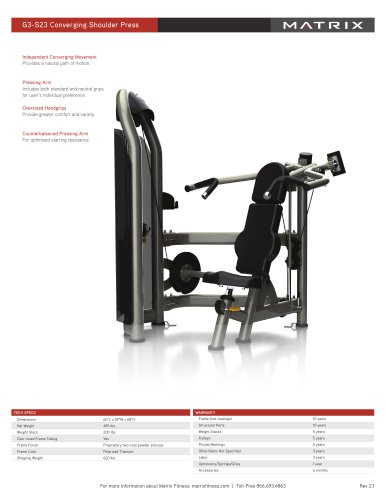 G3-S23 Converging Shoulder Press