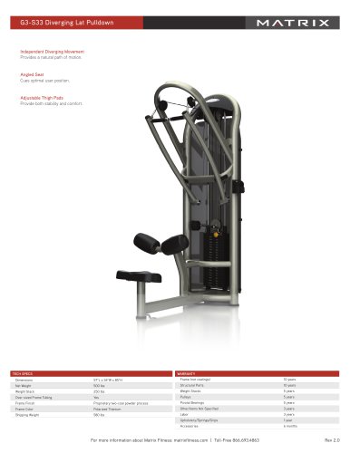 G3-S33 Diverging Lat Pulldown