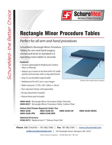 Phenolic Minor Procedure Sell Sheet