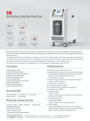 5B Oxygen Concentrator 5L