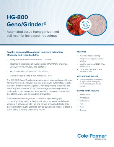 HG-800 GenoGrinder&reg;