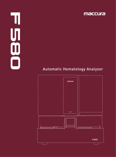 F580 Automatic Hematology Analyzer