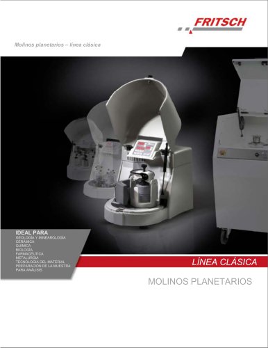 Molinos planetarios classic line - PULVERISETTE 5 - PULVERISETTE 6 - PULVERISETTE 7