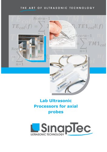 Lab Ultrasonic Processors for axial probes