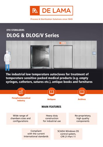 De Lama: DLOG - ETo (Ethylene Oxide) Sterilizer