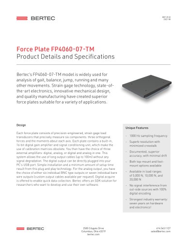 Force Plate FP4060-07-TM