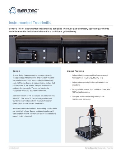 Instrumented Treadmills