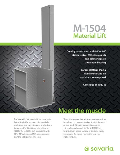 M-1504  MATERIAL LIFT