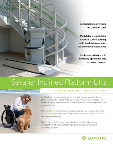 Savaria® Inclined Platform Lifts