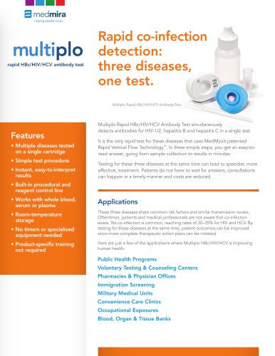 Multiplo HBc/HIV/HCV Product Sheet