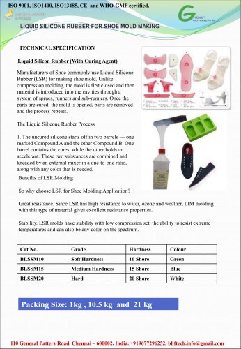 Liquid Silicone Resin for Shoe Mold making