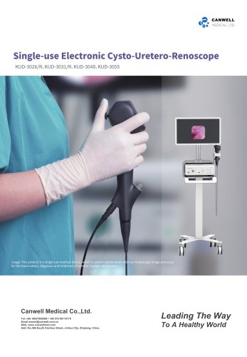 Single-use Electronic Cysto-Uretero-Renoscope+KUD 