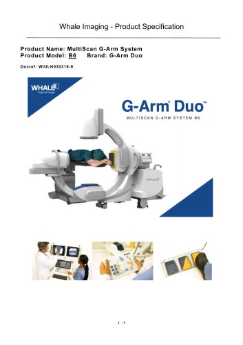 G-Arm B6 Duo Spec Sheet