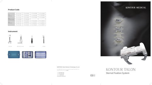 kontour Brochure of Sternal Fixation - Talon