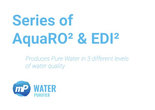 Water Purification System AquaRO&sup2; & EDI