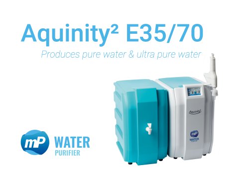 Water Purification System Aquinity&sup2; E35/70