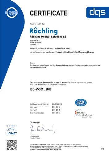 ISO 45001 Brensbach - R&ouml;chling