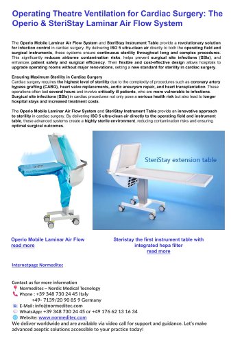 Operating Room Ventilation System for heart surgery  ISO 5