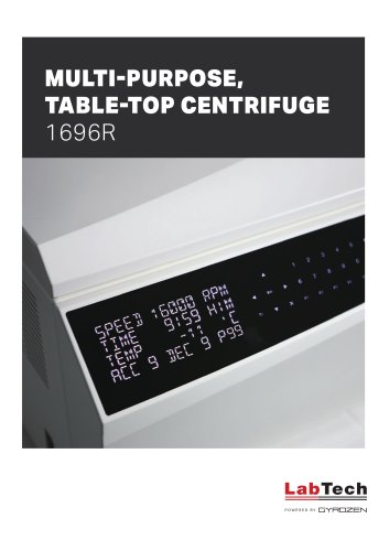 MULTI-PURPOSE, TABLE-TOP CENTRIFUGE 1696R