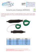 CONJUNTO DE ANESTESIA EM LÁTEX (BARAKA) - 1