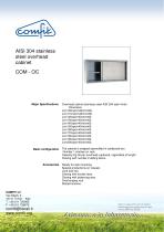 AISI 304 stainless steel overhead cabinet