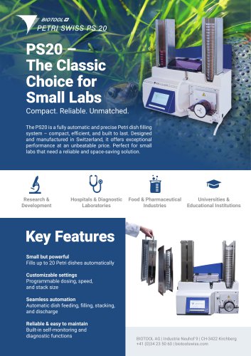 PS20 &ndash; The Classic Choice for Small Labs