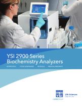 YSI 2900 Series Biochemistry Analyzers