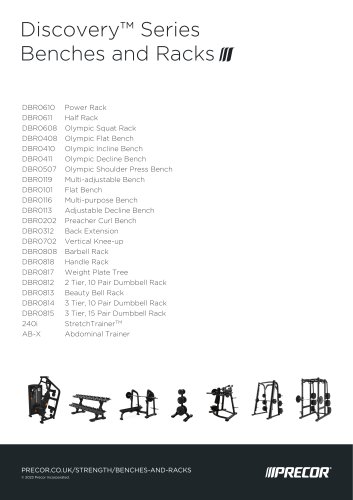 Discovery&trade; Series Benches and Racks