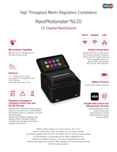 NanoPhotometer&reg; N120 (2025)