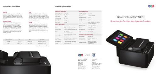 NanoPhotometer&reg; N120
