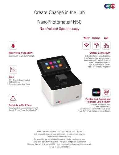 NanoPhotometer&reg; N50