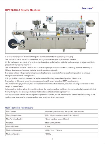 DPP260Ki-1 Blister Machine