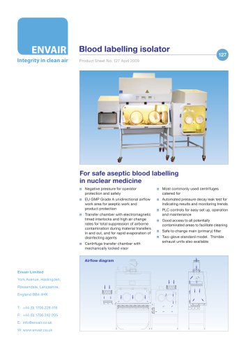 Blood labelling isolators