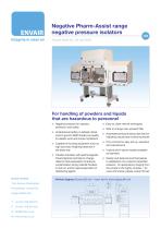 Negative Pharm-Assist range negative pressure isolators