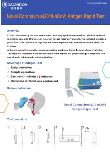 Novel Coronavirus (2019-nCoV) Antigen Rapid Test