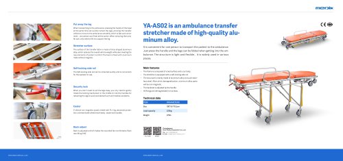 YA-AS02 Automatic Loading Ambulance Stretcher