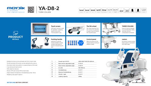 YA-D8-2 Intensive care bed