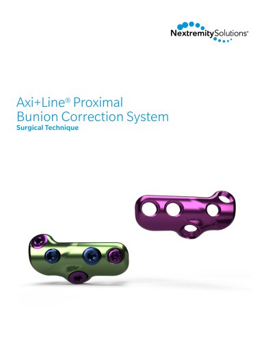 Axi+Line® Proximal Bunion Correction System