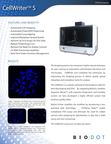 CellWriter™ S Workstation