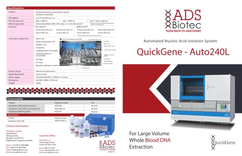 QuickGene - Auto240L