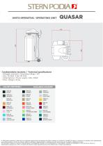 Quasar podiatry unit - technical sheet