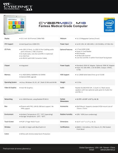 10 Inch Medical Computer the Size of a Tablet