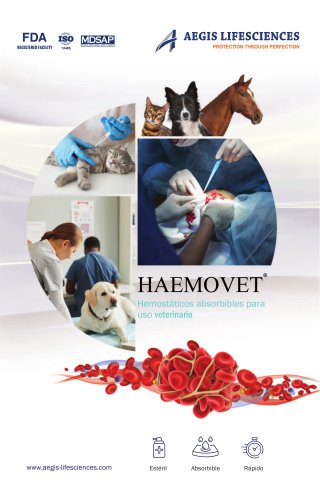 HAEMOVET® - HEMOSTATOS PARA USO VETERINARIO