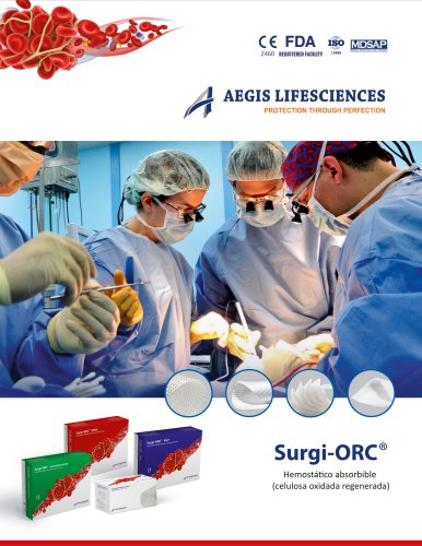 Surgi-ORC® Hemostático absorbible (celulosa oxidada regenerada)