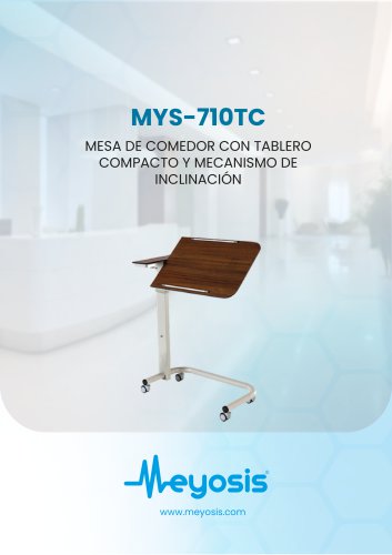 Mesa de comedor con superficie compacta (mecanismo de inclinaci&oacute;n)