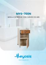 Mesita de noche con tapa de ABS-1