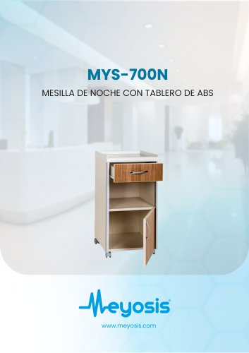 Mesita de noche con tapa de ABS