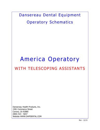 America Operatory WITH TELESCOPING ASSISTANTS