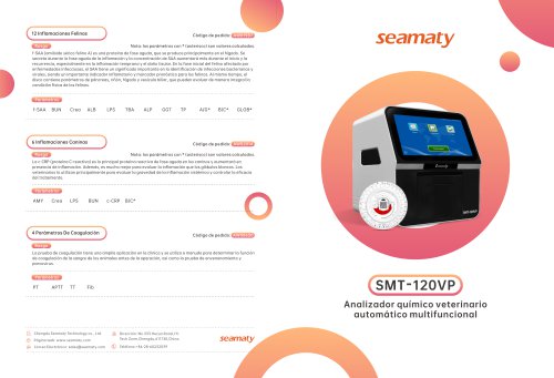 Seamaty Veterinary Automated Biochemistry Analyzer SMT-120V